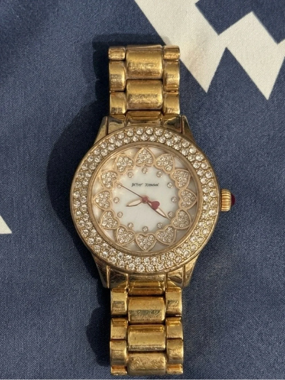 💖BETSEY JOHNSON CRYSTAL WATCH💖